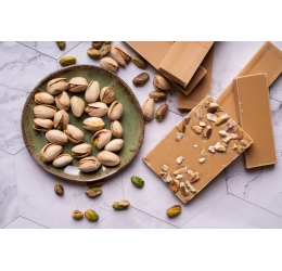 Barra Premium Caramelisé com Pistache  - 100 g - Prawer