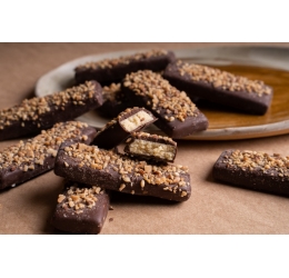 Bombom Especial Brûlèe com Cobertura Meio Amargo - 100 g - Prawer