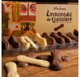 Linguinhas De Chocolate 95g - Prawer