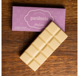 Tablete Chocolate Branco Paciência 50g - Prawer