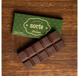 Tablete de Chocolate Meio Amargo Sorte 50g