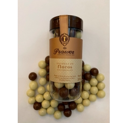 Tubo Drágeas Flocos Leite e Branco 100g - Prawer